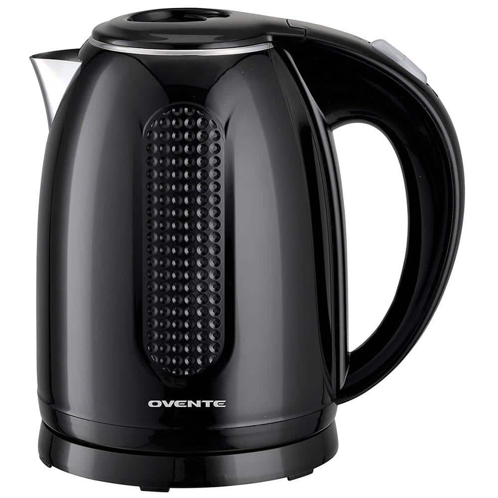 Reviews for OVENTE 7Cup Black Stainless Steel BPAFree Electric Kettle with Auto ShutOff and