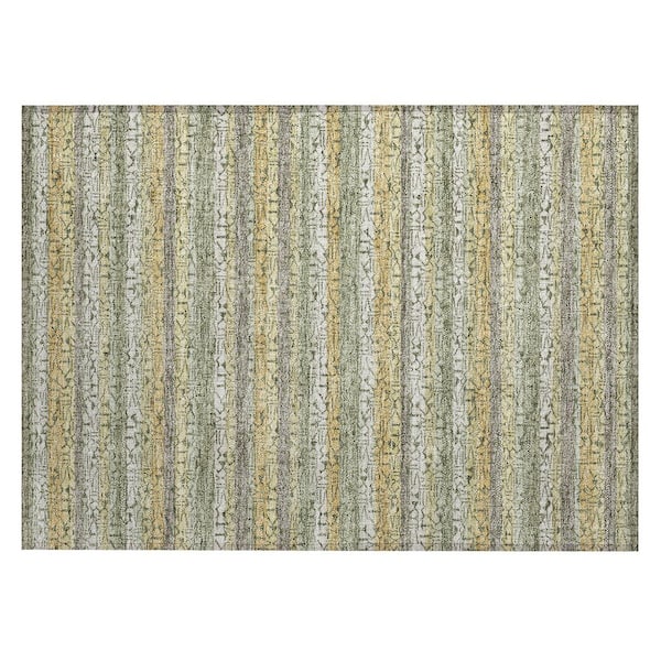 Chantille Machine Washable Indoor/Outdoor Abstract ACN2855 Sage 2 ft. x 3 ft. Accent Rug