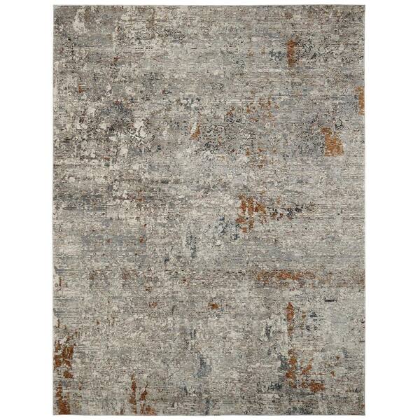 KALATY Greys/Beige 9 ft. 6 in. x 13 ft. Area Rug