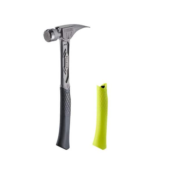 Stiletto 14 oz. TiBone Milled Face with Curved Handle with Yellow