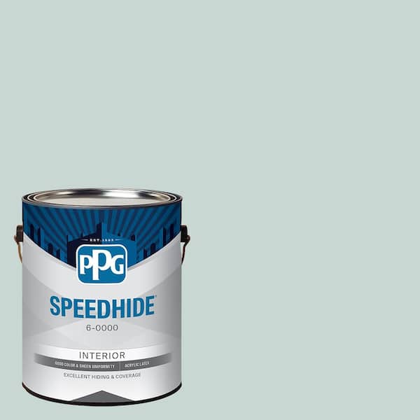 SPEEDHIDE 1 gal. PPG1143-2 Blue Lullaby Satin Interior Paint