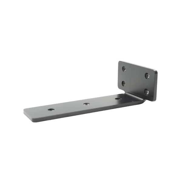 Floating Shelf Bracket 1.6 in. x 6 in. x 3.125 in. Steel Construction - Bracket w/ Pre-Drilled Holes and Mount Screws