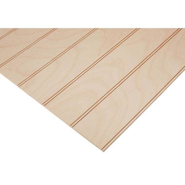 Columbia Forest Products 1/4 in. x 2 ft. x 4 ft. PureBond Maple 3" Beaded Plywood Project Panel (Free Custom Cut Available)