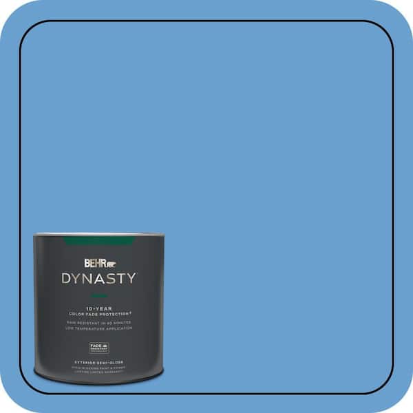BEHR DYNASTY 1 qt. #P520-4 Cornflower Semi-Gloss Enamel Exterior Stain-Blocking Paint & Primer