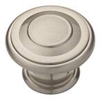 Liberty Harmon 1-3/8 in. (35 mm) Satin Nickel Round Cabinet Knob (10-Pack)
