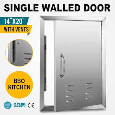 14" x 20" BBQ Door Outdoor Kitchen Horizontal Single Access Door with Vent 14" x 20" BBQ Door Outdoor Kitchen Horizontal Single Access Door with Vent