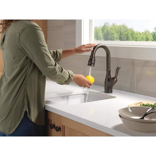 Leland Touch2O with Touchless Technology Single Handle Bar Faucet in Venetian Bronze