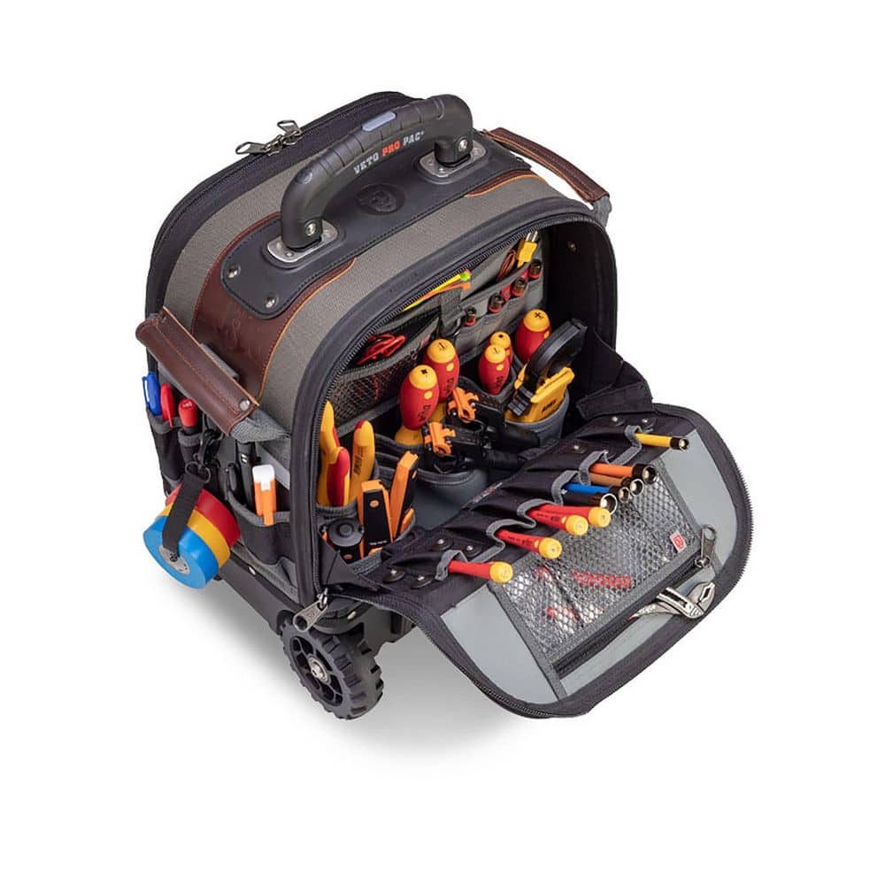 Tech-LC Wheeler Black and Gray Nylon Rolling Tool Bag