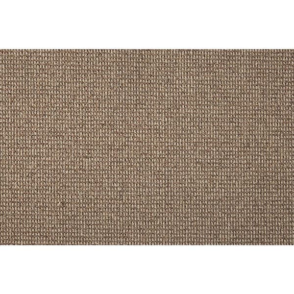 Natural Harmony 6 in. x 6 in. Loop Multi-Level Carpet Sample - Sand Harbor - Color Bark/Plains