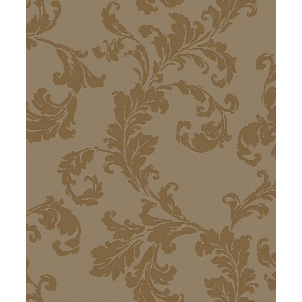 Emporium Collection Dark Gold Acanthus Trail Embossed Metallic Ink Finish P