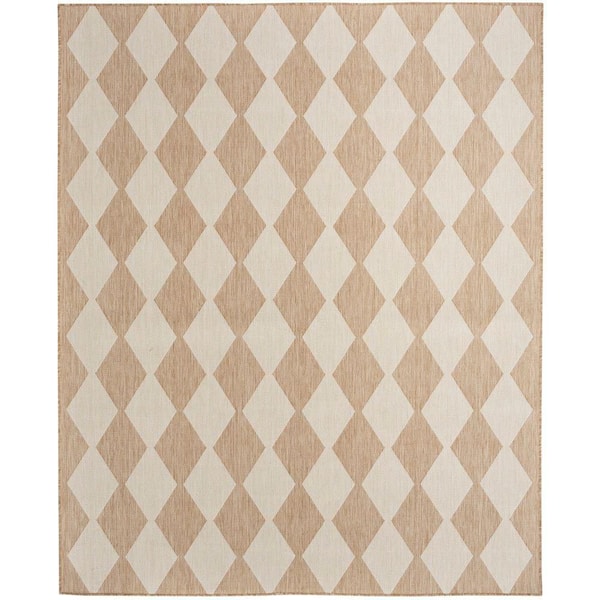 Nourison Positano Jute 6 ft. x 9 ft. Diamond Contemporary Area Rug