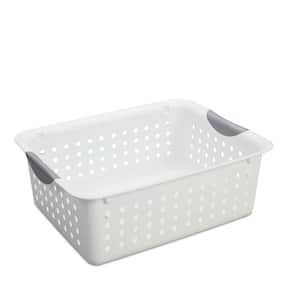 Medium Ultra 13.75 in. D x 10.75 in. W x 5 in. H Plastic Storage Organizer Basket White Closet System (60-Pack)
