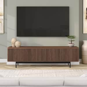 Whitman 70 in. Satin Walnut TV Stand Fits TV's up to 75 in.