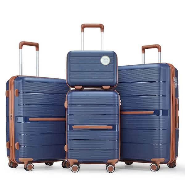 Nivencai 4-Piece Luggage Set (14/20/24/28) PP Lightweight and