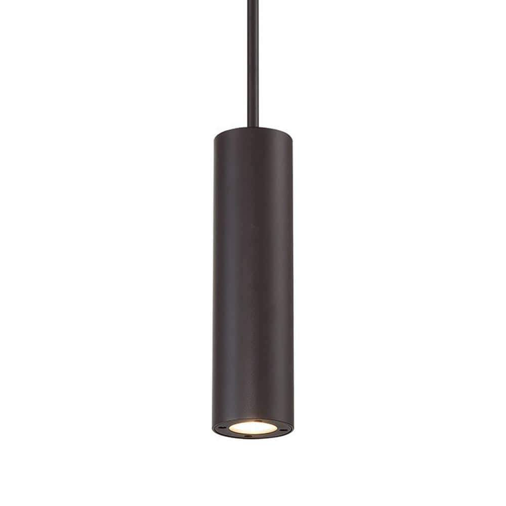 Bronze LED Indoor/Outdoor Pendant Light with Glass Shade