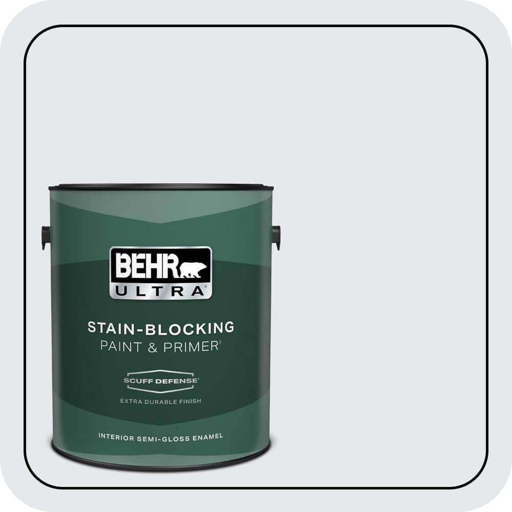 1 gal. #PR-W10 Swirling Water Extra Durable Semi-Gloss Enamel Interior Paint & Primer price history on PriceWatchPro