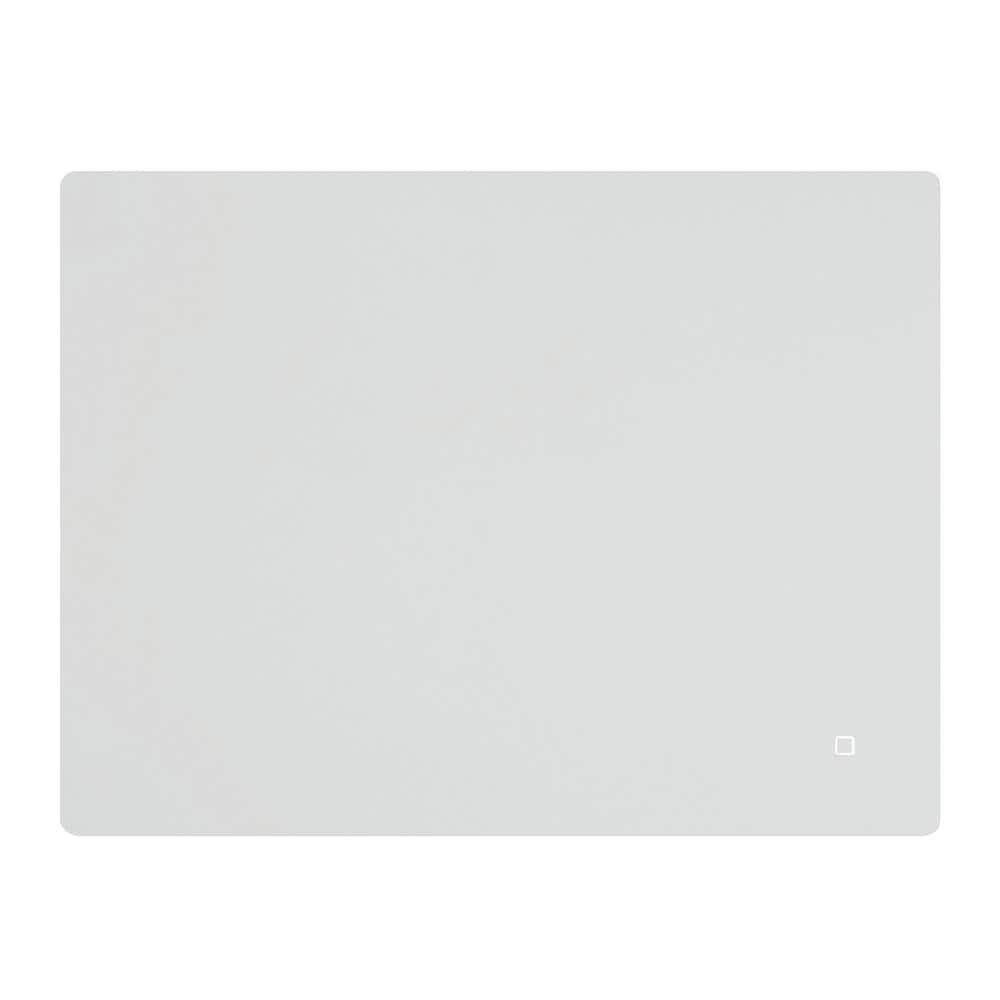 32 in. W x 24 in. H Large Rectangular Frameless Wall-Mount Anti-Fog LED Lig