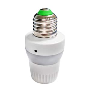 Invisible Sensor Retrofit LED Bulb Light Fixture Dusk to Dawn Light Control Add-On SMART Sockets Night Light (2-Pack)