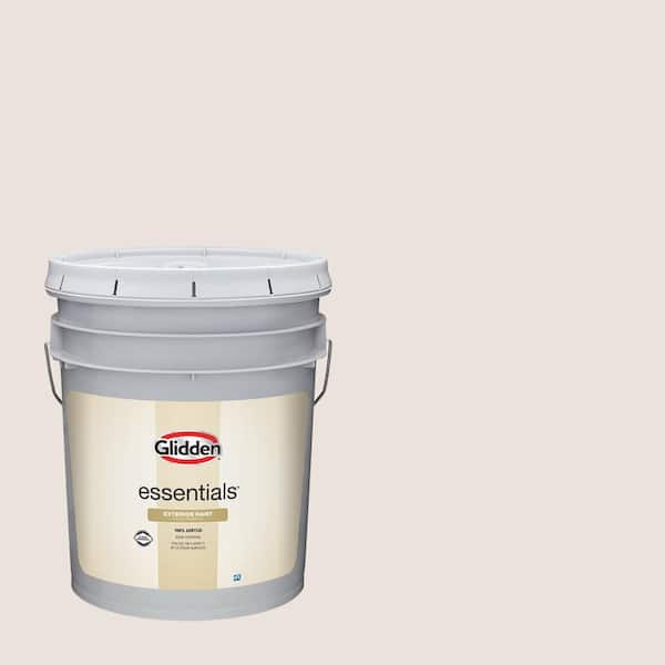 Glidden Essentials 5 gal. PPG1076-1 Fuzzy Unicorn Flat/Matte Exterior Paint