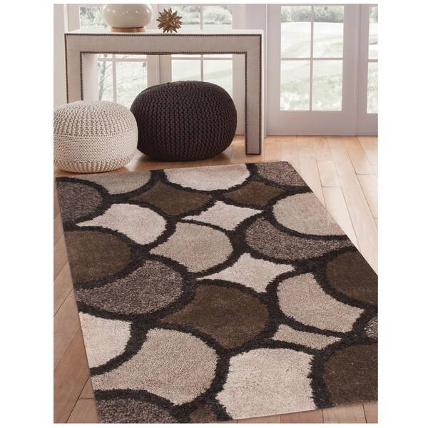Unbranded Lifestyle Lennox Charcoal 5 ft. x 8 ft. Area Rug