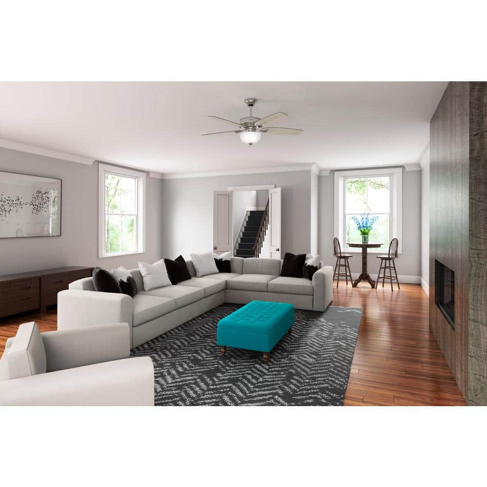 Hunter Channing 54 in. Hunter Express Indoor Brushed Nickel