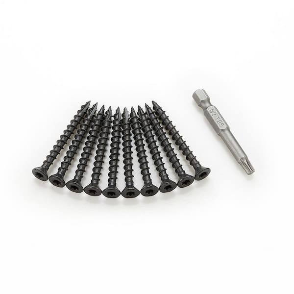 Unbranded 3/8 in. x 1-7/8 in. 97B Obsidian Self Tapping Star Torx Bugle Head Drywall Screws (0.5 lb. /50-Pieces/Pack)