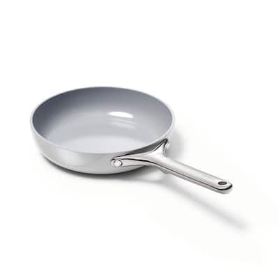 NutriChef 14 in. Ceramic Non-stick Frying Pan in White NCHG14 - The Home  Depot