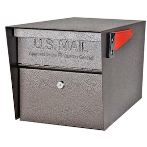 Mail Manager Locking Post-Mount Mailbox with High Security Reinforced Patented Locking System, Bronze