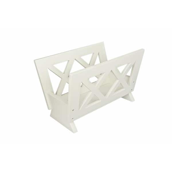 Homecraft Furniture - Freestanding Magazine Rack in White