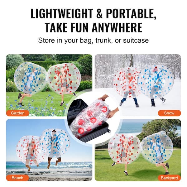 SVOPES Inflatable Bumper Balls 2-Pack, 5 ft. /1.5 m Sumo Zorb