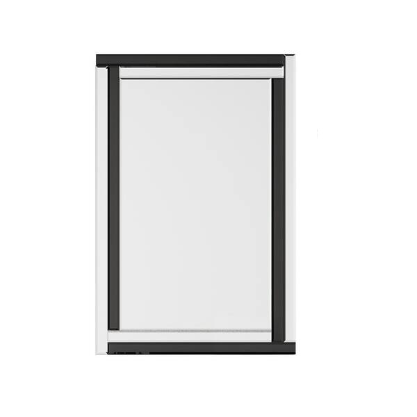 WarmieHomy 35.5 in. W x 24 in. H Rectangular Clear Mirror Glass Framed Large Wall Mount Decorative Bathroom Vanity Mirror for Home
