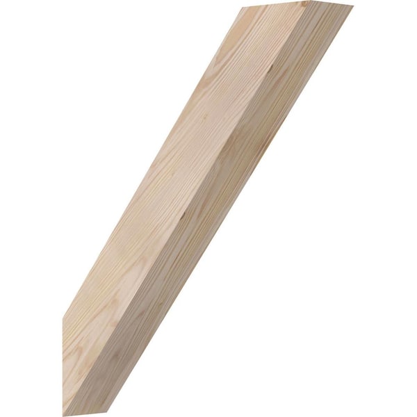 Ekena Millwork 3 1/2"W x 18"D x 22"H Traditional Smooth Knee Brace, Douglas Fir