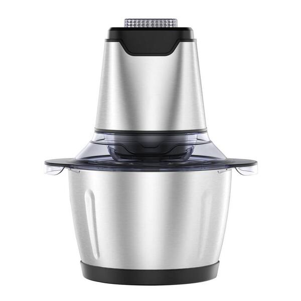 2L Electric Food Chopper – 300W Stainless Steel Meat Grinder & Mixer, 4 Blades, Compact Kitchen Processor