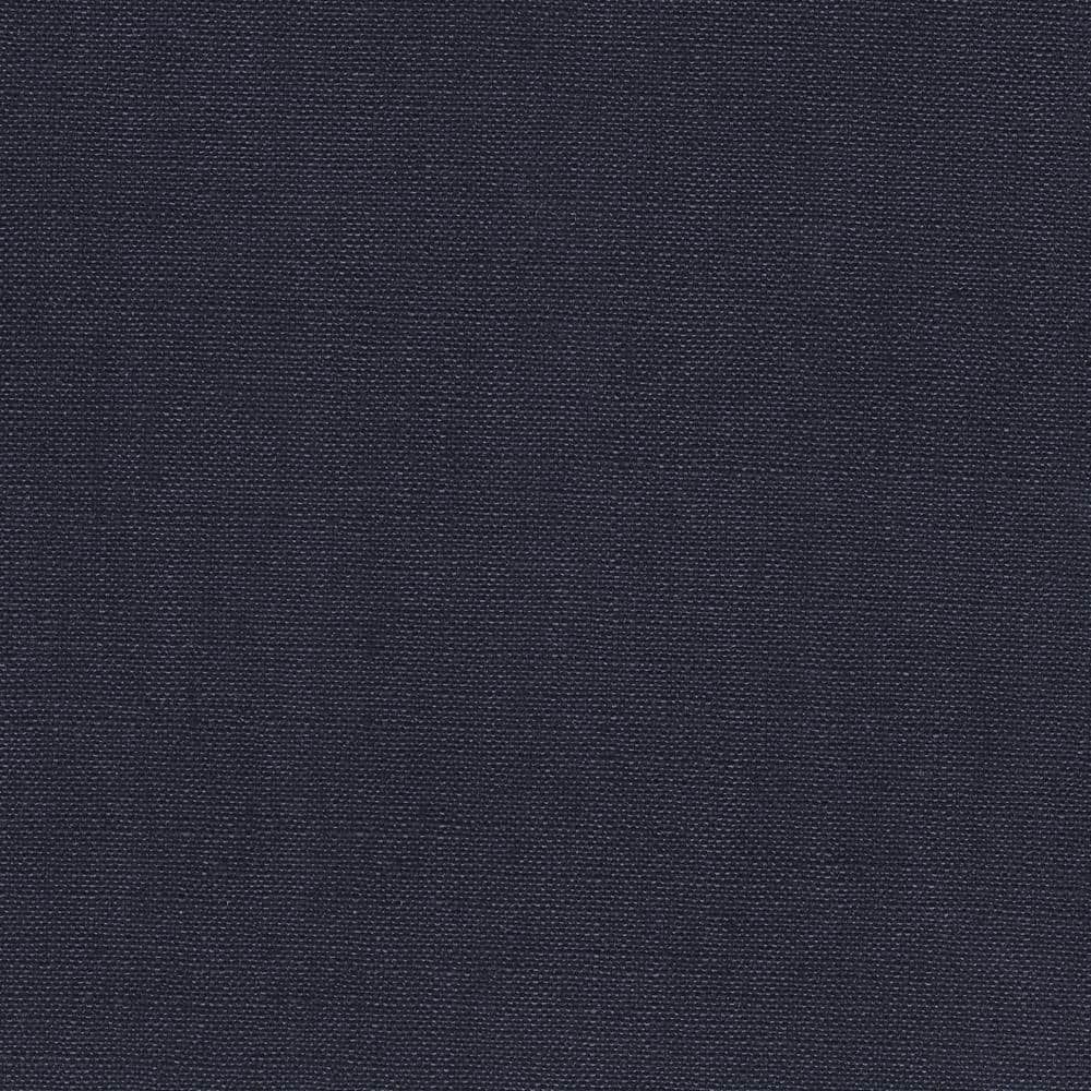 Deep Navy Modern Swoop Accent Chair with Nailhead Trim