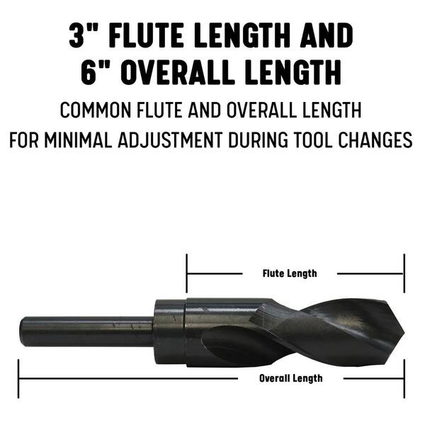 Michigan Drill 299 Series High-Speed Steel Oil Hole Drill Bit Spiral Flute Pack of 1 1-7/64 Size 4 Morse Taper Shank 118 Degrees Notched Point Black Oxide Finish 12-3/4 Length Michigan Drill 299 Series High-Speed Steel Oil Hole Drill Bit Spiral Flute Pack of 1 1-7/64 Size 4 Morse Taper Shank 118 Degrees Notched Point Black Oxide Finish 12-3/4 Length
