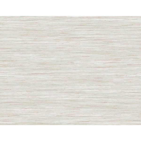 LILLIAN AUGUST 60.75 sq. ft. Coastal Haven Creamsicle and Alloy Loe Sanctuary Stria Embossed Vinyl Unpasted Wallpaper Roll