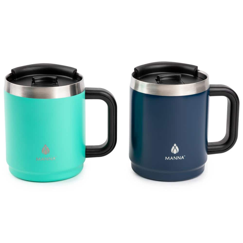 Miami Merger 2 Pack of Stainless Steel Travel Mugs