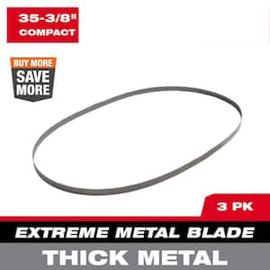 35-3/8 in. 8/10 TPI Compact Extreme Thick Metal Cutting Band Saw Blade (3-Pack) For M18 FUEL/Corded Compact Bandsaw