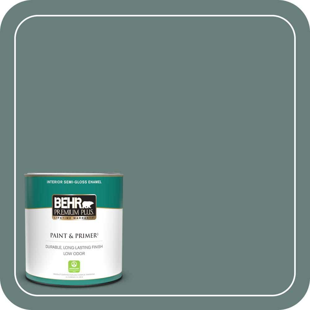 1 qt. #N430-5 Aspen Valley Semi-Gloss Enamel Low Odor Interior Paint & Primer price history on PriceWatchPro