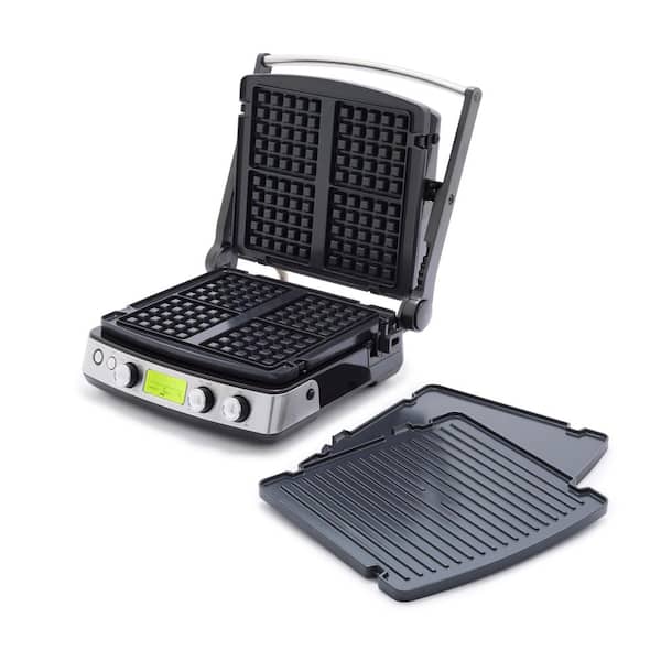 GreenPan Elite 7 in. 1 Multi-Function Contact Grill and Griddle in Black