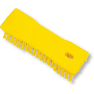 Comfort Grip 8", Hand Scrub Brush, Yellow, 6 pack