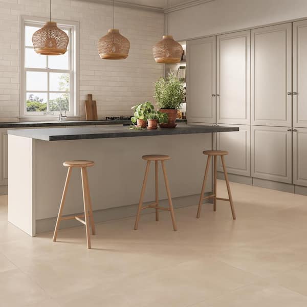 Sahara Rectangular 24 in. x 48 in. Matte White Porcelain Tile (15.5 sq. ft./Case)