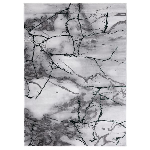 SAFAVIEH Craft Gray/Green 5 ft. x 8 ft. Distressed Abstract Area Rug