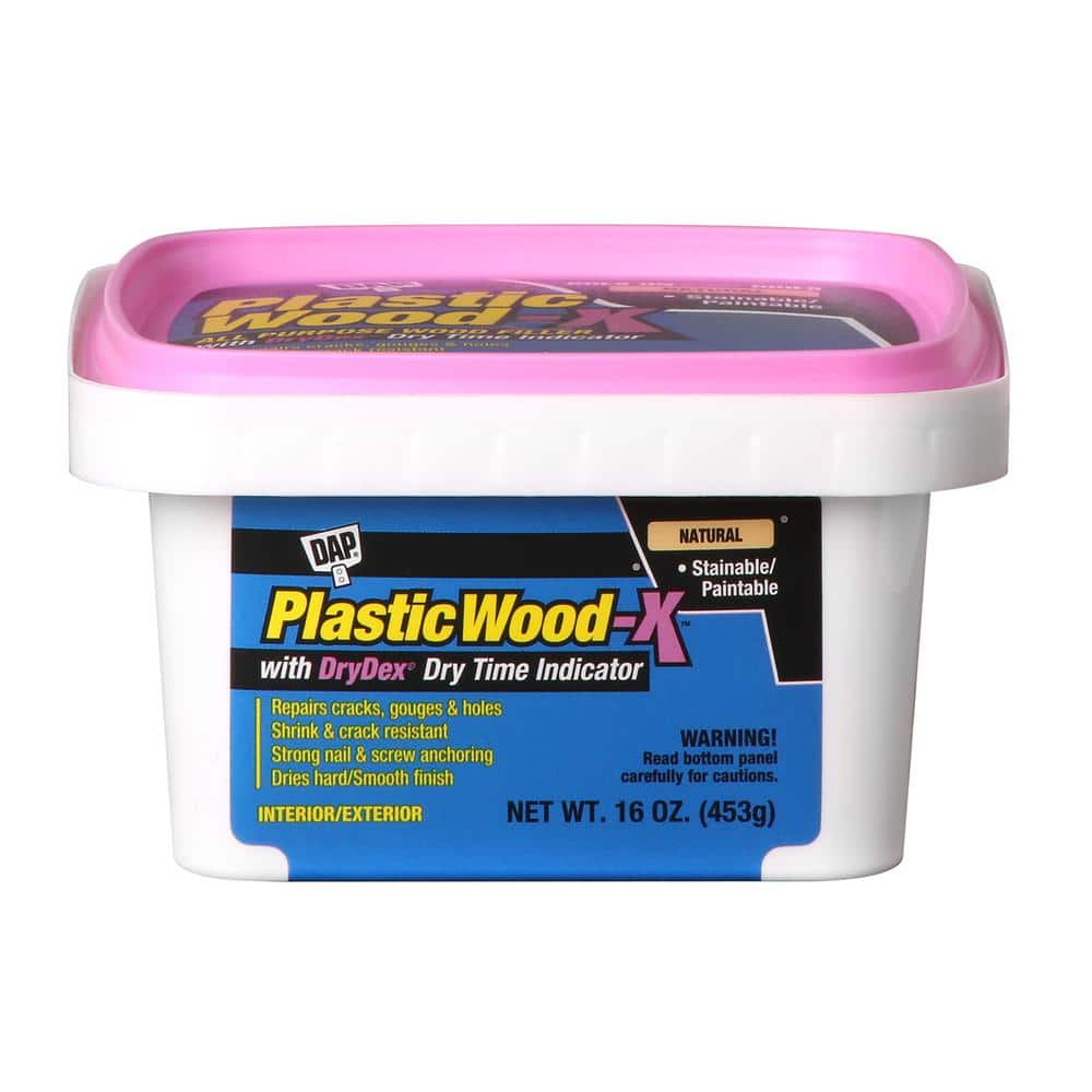 Dap Plastic Wood-X 16 Oz. All Purpose Wood Filler with DryDex Dry Time  Indicator - Power Townsend Company