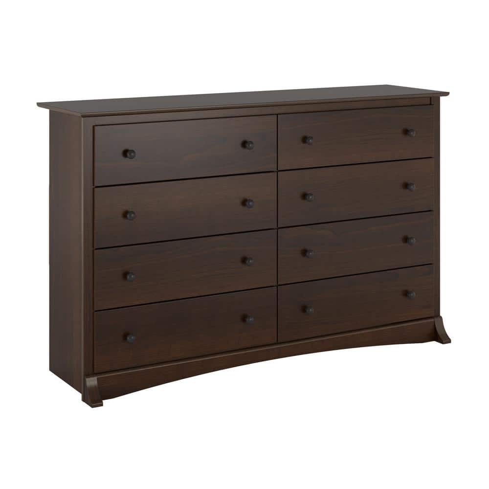 Fremont Espresso Horizontal 8-Drawer Dresser with Deep Storage