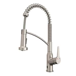 Alston Single Handle Touchless Pull-Down Sprayer Kitchen Faucet in Stainless Steel