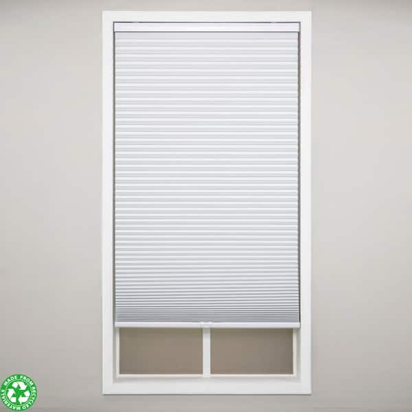 Eclipse White Cordless Blackout Polyester Cellular Shades - 65.5 in. W x 84 in. L