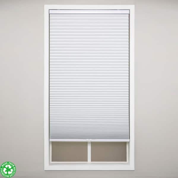White Cordless Blackout Polyester Cellular Shades - 72 in. W x 84 in. L