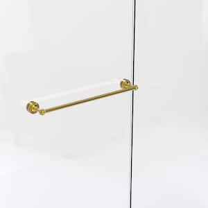 Dottingham Collection 24 in. Shower Door Towel Bar in Polished Brass