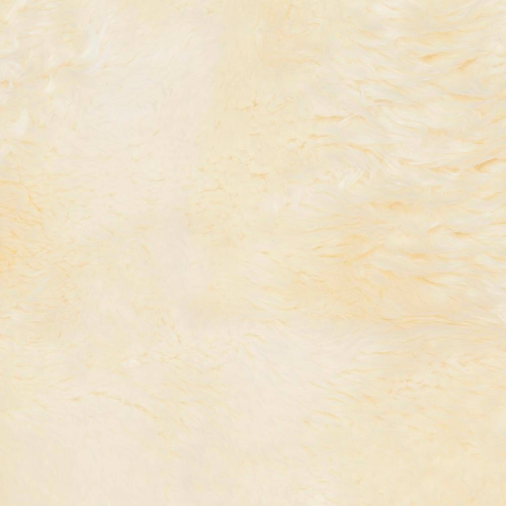 Handmade Ivory Sheepskin Shag Rug 4' x 6'